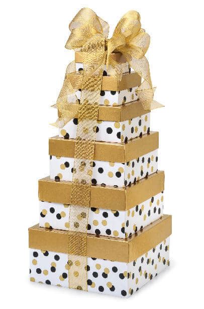 stacking tower gift boxes